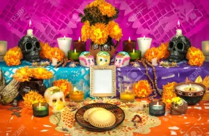Photo autel des morts avec fleurs