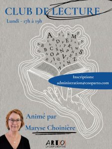Affiche club de lecture arto