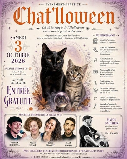 CHAT’LLOWEEN – SPECTACLE D’HUMOUR