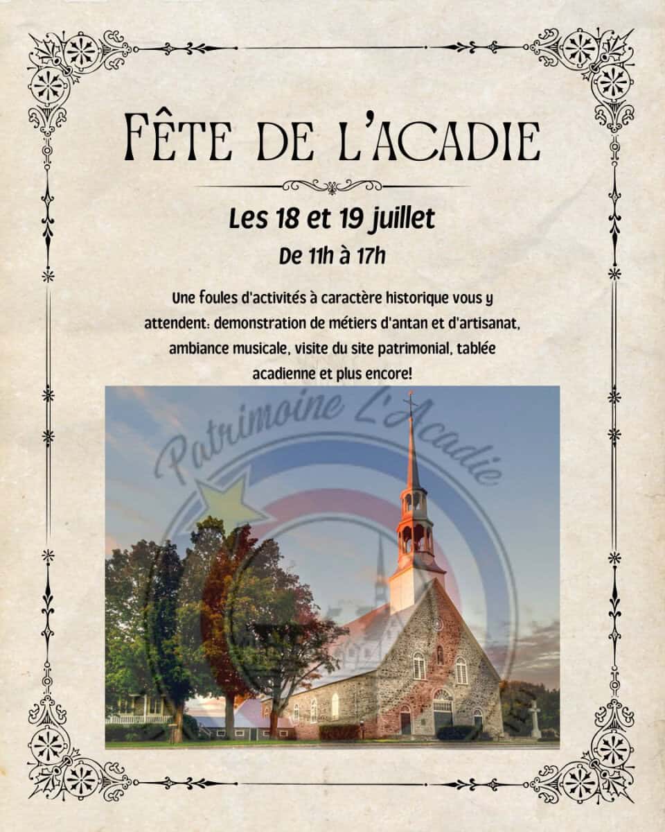 Activités du Musée du Haut-Richelieu à la Fête Patrimoniale de L&rsquo;Acadie