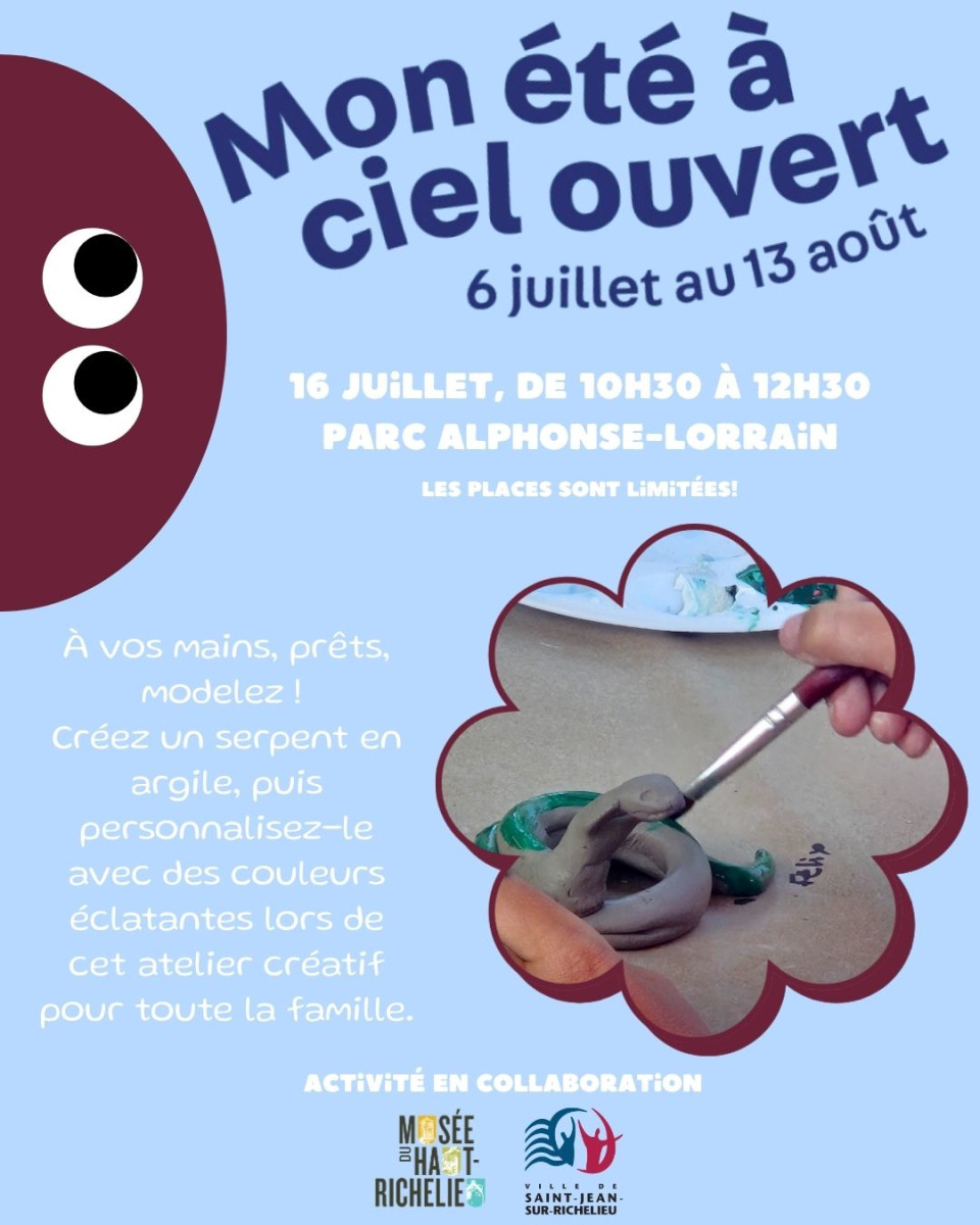Mon été à ciel ouvert – Façonne ton serpent